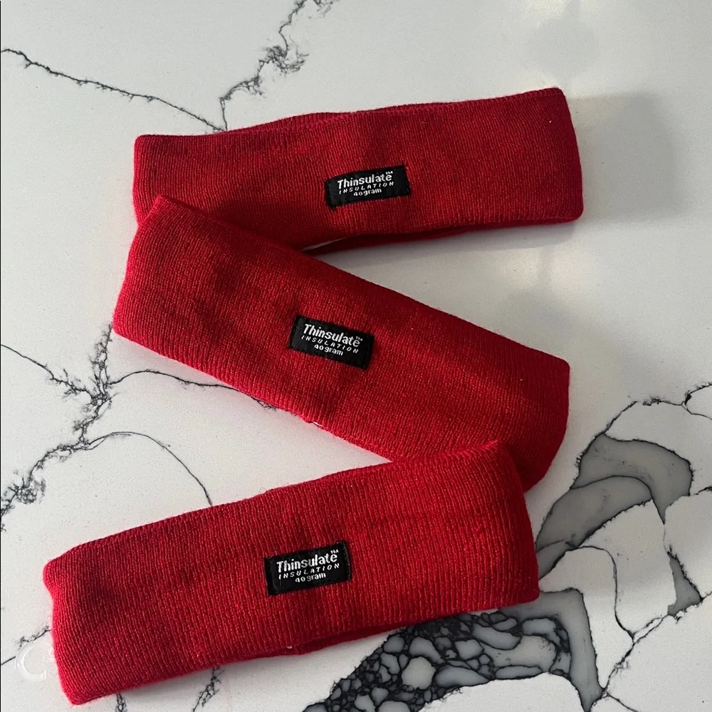 3M Thinsulate Red Insulated Headband, Kids One Size